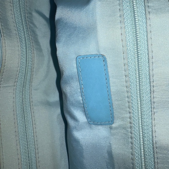 Authentic Chanel Travel Line light Blue Jacquard Nylon tote, with auth card - Picture 15 of 17